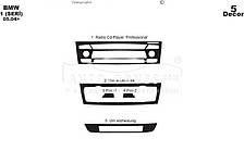 Декор на панель BMW 1 series 2004-2011 - колір: під дерево