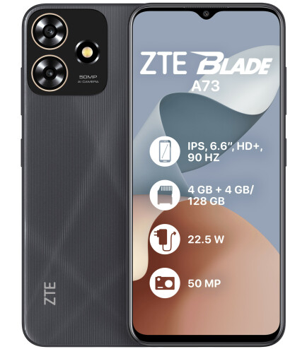ZTE Blade A73 4/128GB Black Чорний