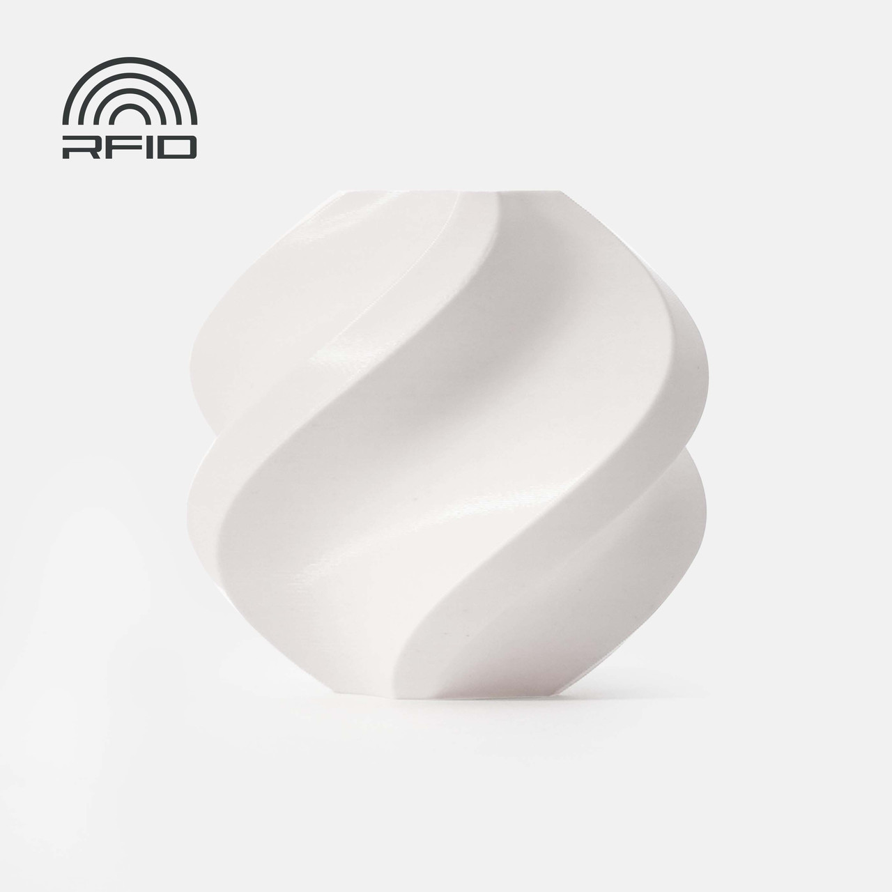 Пластик філамент для 3Д-друку Bambu Lab PLA Basic Jade White (10100), Reusable Spool, 1.75мм, 1кг, 330м, 190-230°C, Нефрит Білий
