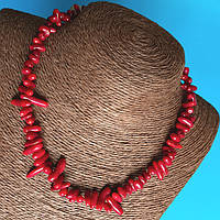 Буси Натуральний Корал Каріна 15х5 мм 45 см