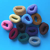 Резинки для Волосся 6 шт 60х30 мм Махрова Пастельні