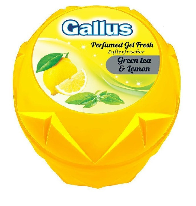 Гелевий освіжувач повітря Gallus Green tea & lemon 150 г