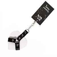 Брелок на карабине Art of Sex Chained Heart стильний аксесуар для БДСМ любителів еко-кожа