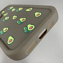 Чохол для Apple iPhone 11 Pro коричневий чохол із зеленими авокадо на телефон айфон 11 про q06h, фото 4