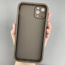 Чохол для iPhone 11 Pro Max коричневий чохол із зеленими авокадо на телефон айфон 11 про макс q06h, фото 2