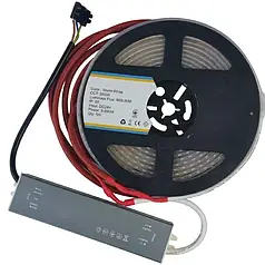 LED стрічка Greus 9.6W 3000К 24V IP68 для лазні та сауни 5м 109948
