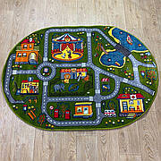 Дитячий килим Дороги 1,20*1,70 овал Kolibri 11061/130о