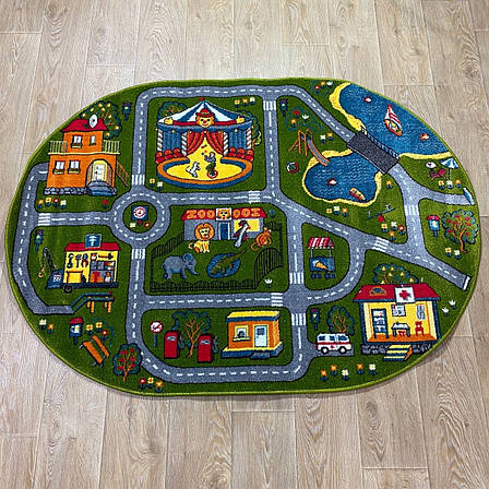 Дитячий килим Дороги 1,20*1,70 овал Kolibri 11061/130о, фото 1