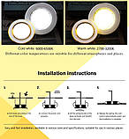 Білі LED світлодіодні стельові світильники 5 Вт 220 В врізні точкові, фото 5