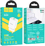 Зарядний пристрій HOCO N26 QC3.0 3 A 1 Usb White, фото 3