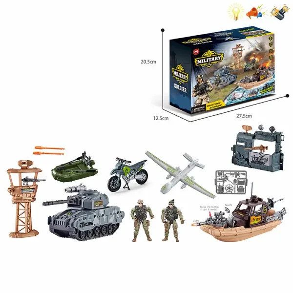 Набор солдатов с транспортом