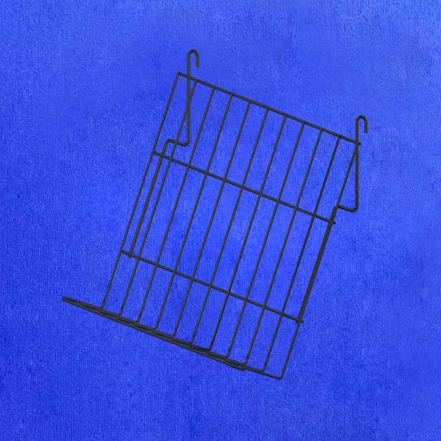 Полиця похила на сітку 50 мм, кут нахилу 70° чорна