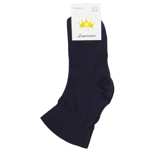 Шкарпетки без гумки із широким бортиком Limerence 36-40 сині, фото 1
