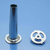 Насадка м'ясорубки Edler EDMG-1005 EDMG-1006 EDMG-1007 EDMG-1008 EDMG-1009 EDMG-3033TG ковбасна металева, фото 5