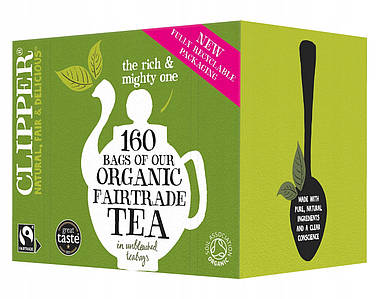 Чорний чай Clipper Fairtrade Everyday Tea 160 пак. 464 г