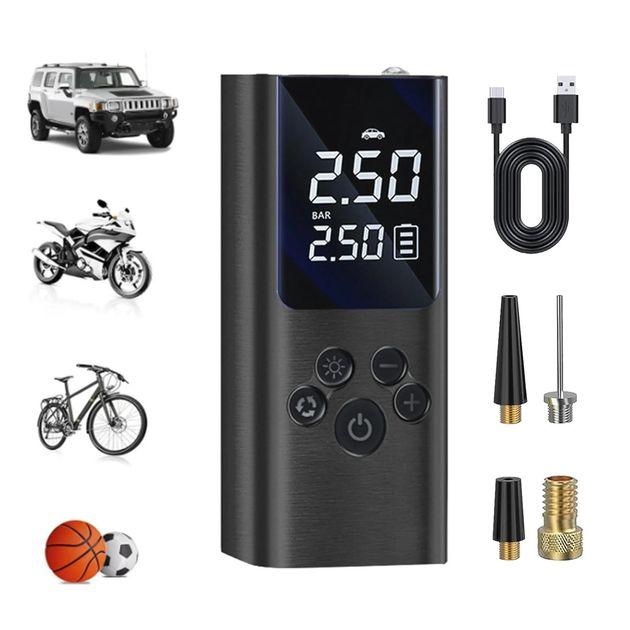 Автономний компресор air pump A6 для шин із бездротовою роботою та  вбудованою батареєю 9038, ціна: 825 ₴, купити на Prom.ua