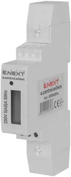 Лічильник однофазний 220v e.control.w04 5(30)A електронний клас1,0 (арт. i0310031m)