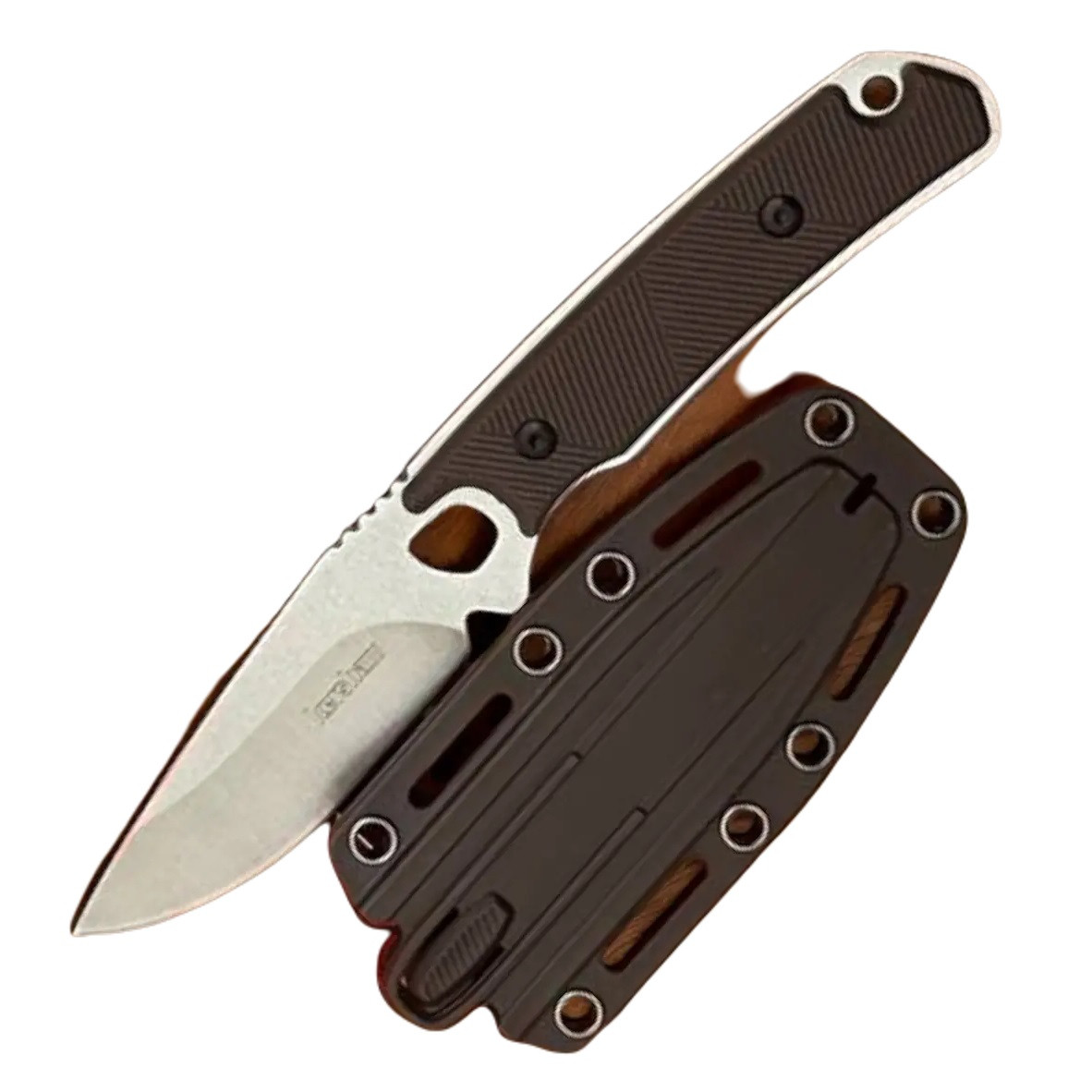 Тактичний мисливський ніж Kershaw Steppe із Чохлом 19см Brown (7_02186)