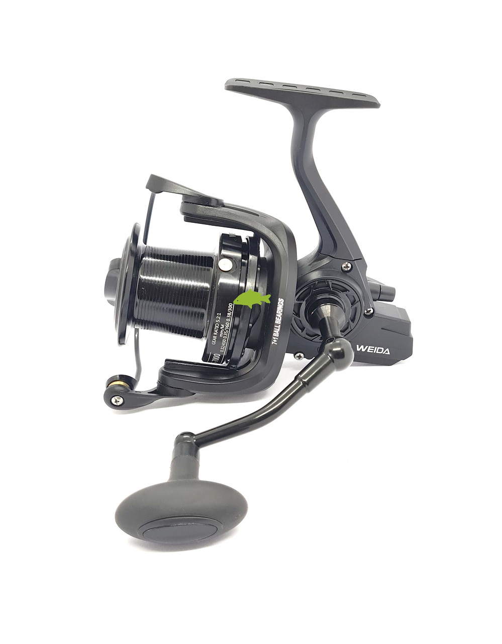 Котушка Weida HS 6000 (7+1bb; 5.2:1) (фідерна, коропова) (конусна шпуля), фото 1