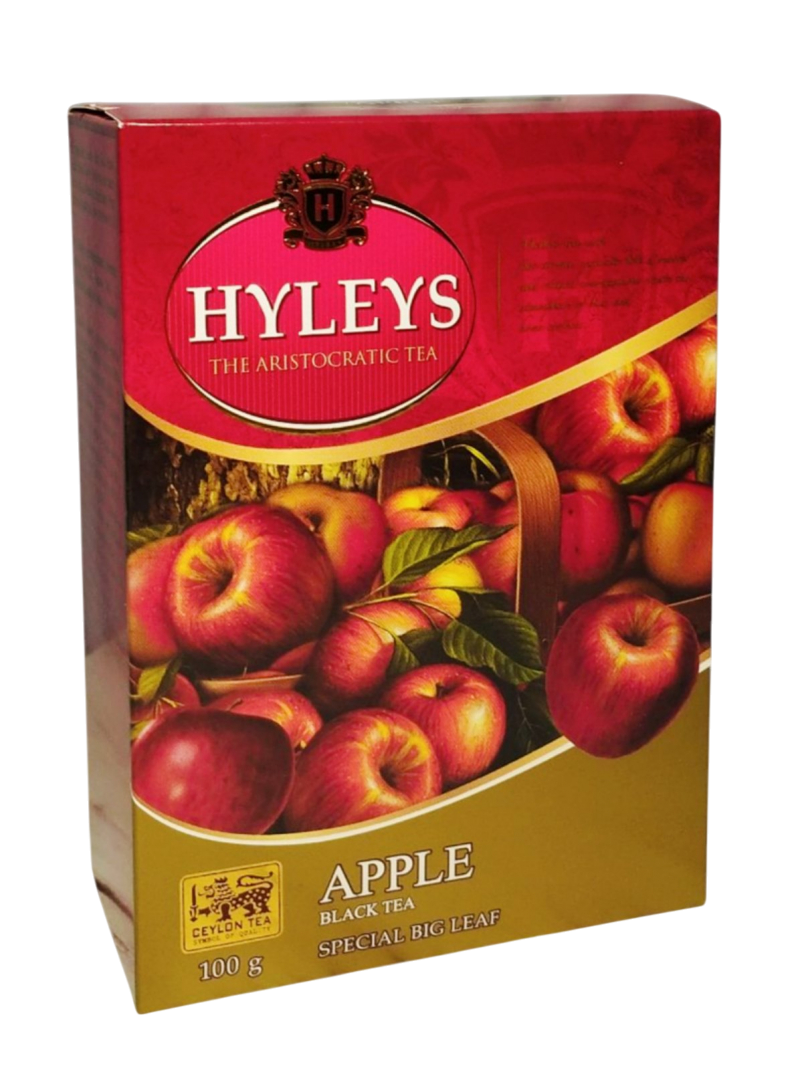 Чорний чай із яблуком Hyleys Apple цейлонський великолистовий, 100 грамів., фото 1