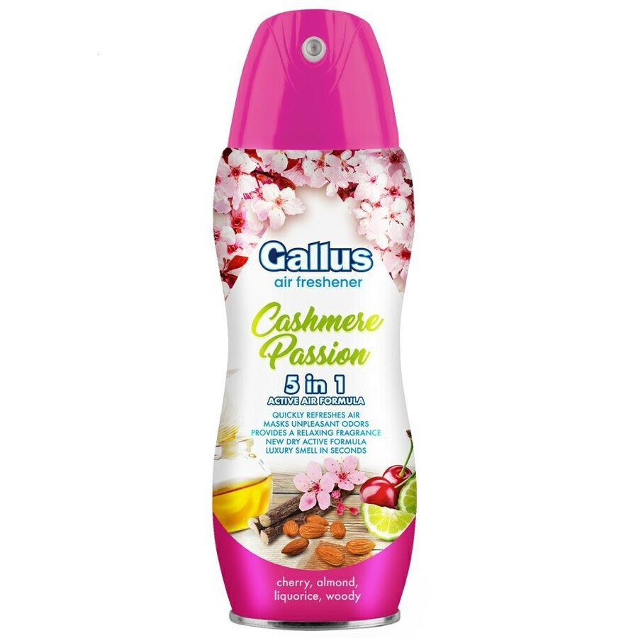 Освіжувач повітря Gallus 5в1 Cashmere Passion 300 мл