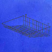 Кошик - полиця навісна на сітку 75х25, чорна