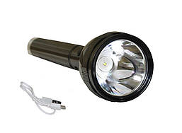 Ручний ліхтарик на АКБ LED FL6 3+2W 6500K 3/4H 300L чорний TechnoSystems