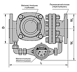 Лічильник холодної води комбінований Gross WPVD-UA DN80 L370 мм 63 м³/год R1250 Т50 промисловий, фото 2