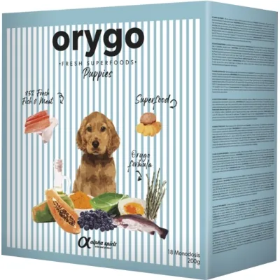 Напіввологий корм для цуценят Orygo (Оріго) Puppies з лососем та бататом 3.6 кг