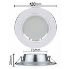 Білі — тепле світло LED світлодіодні стельові світильники 15 Вт 220 В, врізні точкові