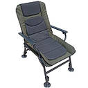 Крісло-ліжко рибальське складане з підставкою для ніг 122*95*50 см - рибальське крісло-ліжко складане, фото 3