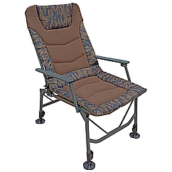 Крісло рибальське складане з підлокітниками 120 х 55 х 45 см - крісло для риболовлі складане