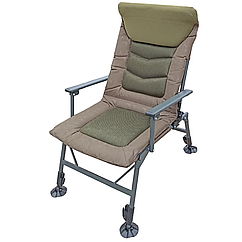 Крісло рибальське складане з підлокітниками 120*55*45 см - крісло для риболовлі складане