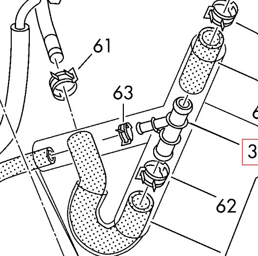 Патрубок охолодження 5q0121087a Audi, Seat, Skoda, VW з нержавійки - ДОВІЧНА ГАРАНТІЯ