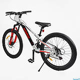 Велосипед спортивний Corso Kord 24" KD-52090 (1) рама 11" алюмінієвий, Shimano 21S, зібраний на 75%, фото 3