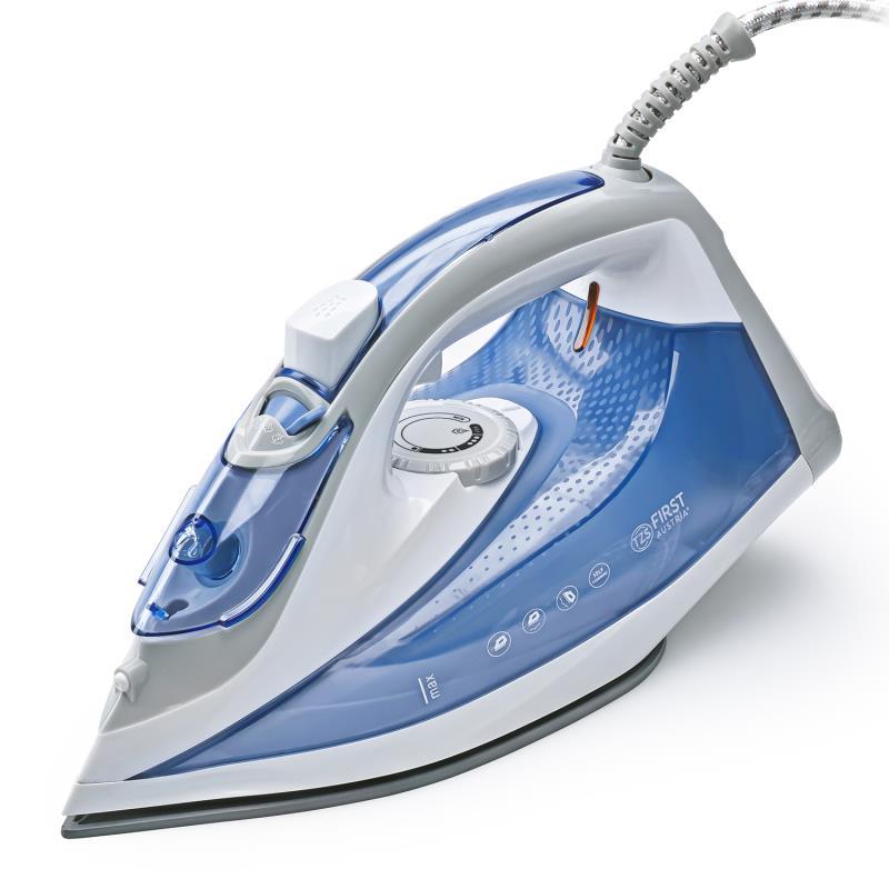 Праска First FA-5618-9 2400W 350ml 20g/min Ceramic White-Blue, фото 1