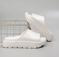 Шльопанці тапочки жіночі на платформі EVA. Бежеві 36-40р