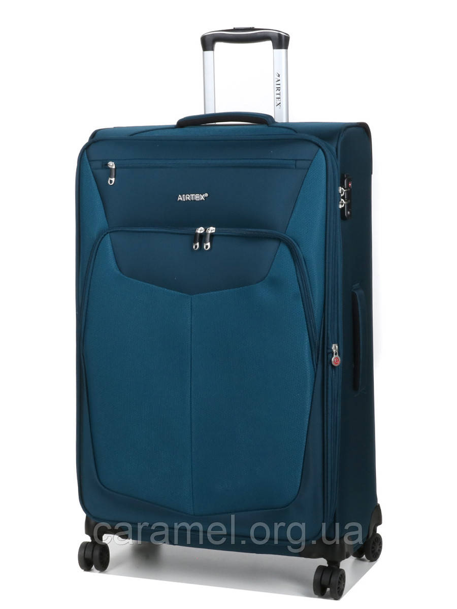 Валіза велика L тканина синя 79х48х32(+5)см/111л/3кг/Airtex 6903