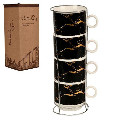 Чашки на підставці "Marble" 5 пр./наб 250 мл, фото 1
