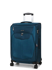 Валіза середня M тканина синя 66х44х29(+5)см/77л/2.7кг/Airtex 6903