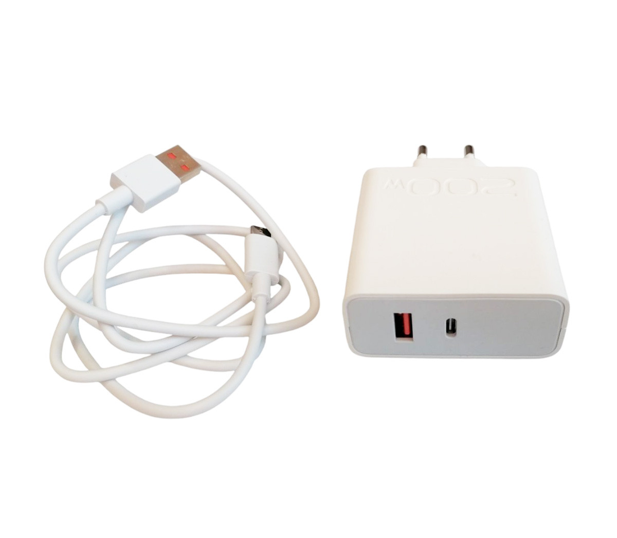 Адаптер USB USB-Type C 200W з кабелем USB/PD, фото 1