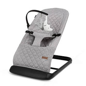 Заколисуючий шезлонг Kidwell Laro Full grey/black Сірий