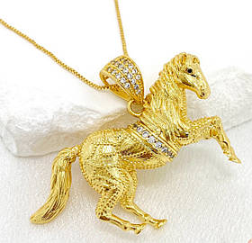 Позолочена підвіска швидка Кінь — позитивні зміни, збільшення ваших грошей