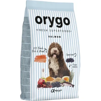 Напіввологий корм для дорослих собак Orygo (Оріго) Salmon з лососем та чорницею 8 кг