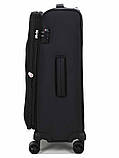 Валіза середня M тканина чорна 66х42х25(+5)см/59л/3кг/Airtex 6903, фото 5