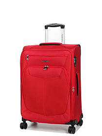 Валіза середня M тканина червона 66х44х29(+5)см/77л/2.7кг/Airtex 6903