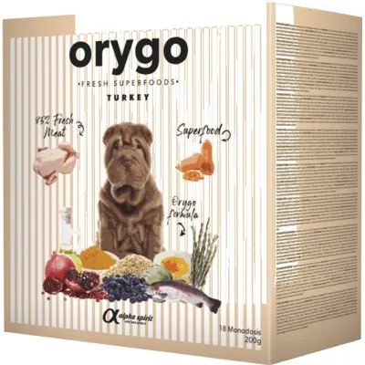 Напіввологий корм для дорослих собак Orygo (Оріго) Turkey з індичкою та гарбузом 3.6 кг