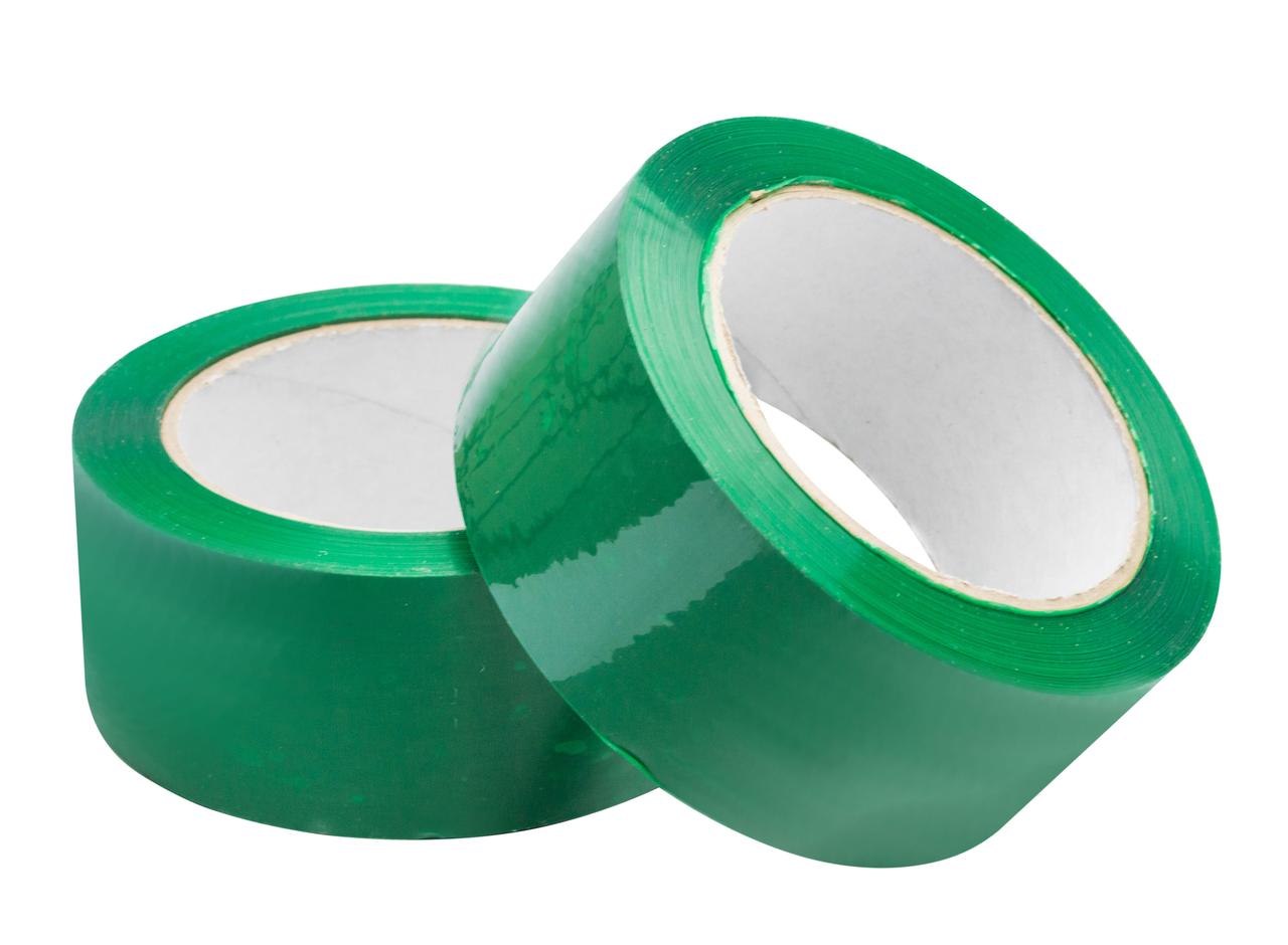 Скотч зелений (ширина 45 мм довжина 100 метрів Ø 11 см вага 200 грам)