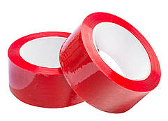 Скотч червоний (ширина 45 мм довжина 100 метрів Ø 11 см вага 200 грам)