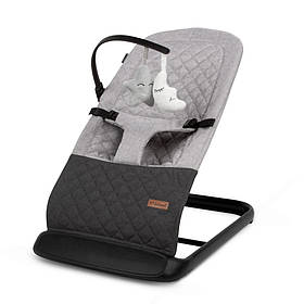 Заколисуючий шезлонг Kidwell Laro grey/black Сірий